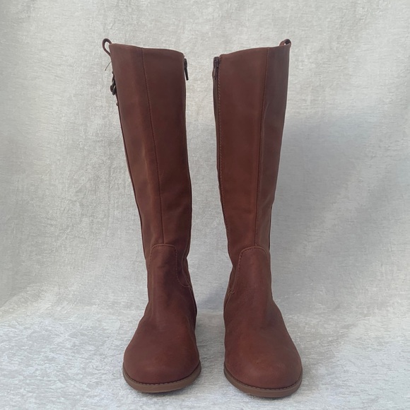 GB Girls Soft Brown Leather Equestrian Riding Boots NWOB - Picture 2 of 13